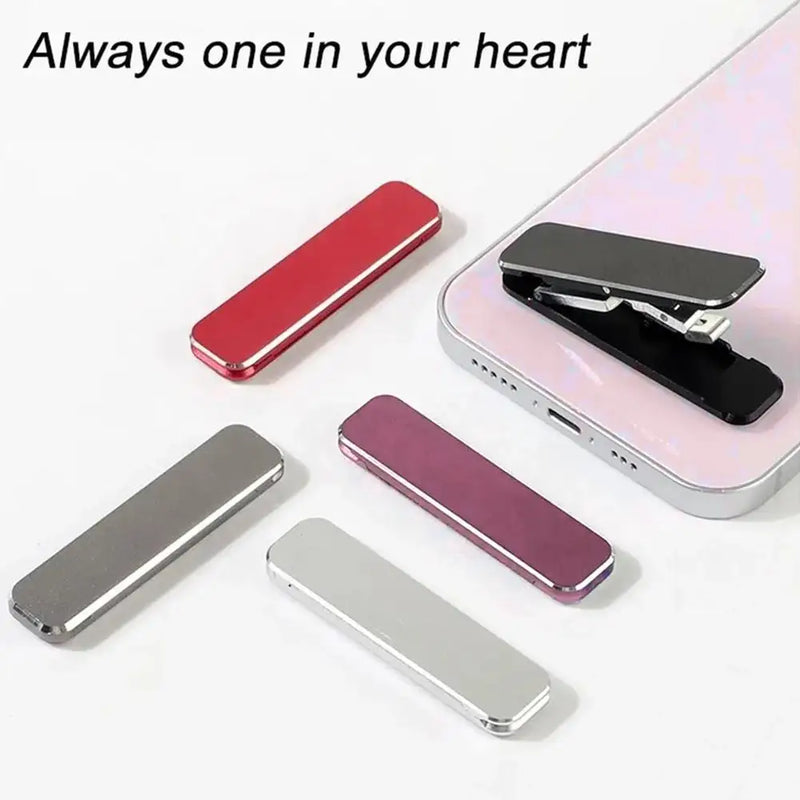 Suporte de Celular Dobrável, Material Mini PC, Ultra-Fino, Adesivo, Área de Trabalho, Decoração para iPhone, Samsung