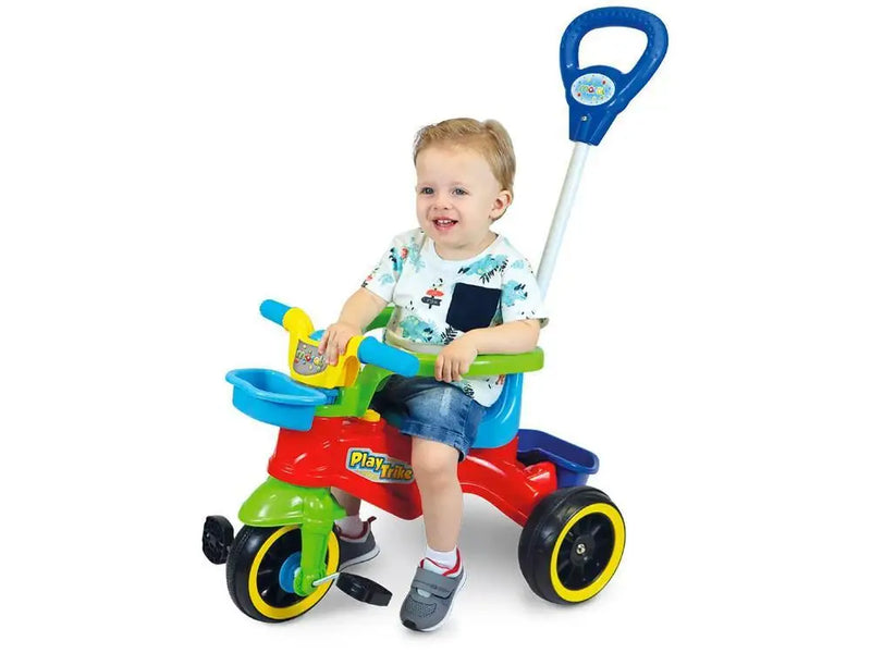 Triciclo Infantil com Empurrador Play Trike Maral