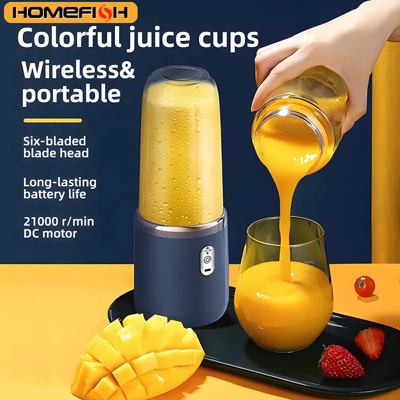 Copo duplo multifuncional usb misturadores de frutas espremedores portátil elétrico liquidificador espremedor de frutas copo alimentos milkshake suco fabricante