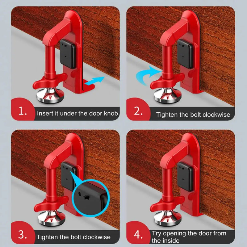 Dispositivo de segurança antiroubo portátil da fechadura da porta