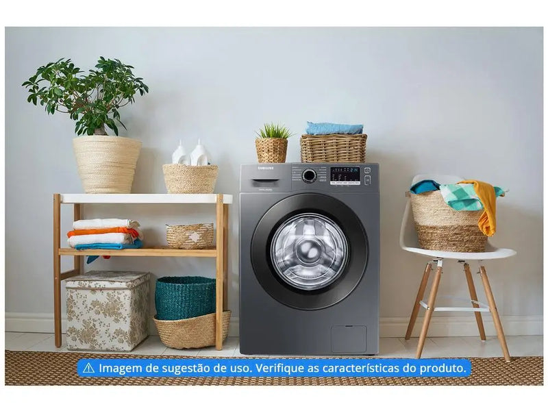 Lavadora de Roupas Samsung Digital Inverter 11kg Cesto Inox WW4000 WW11J4473PX/AZ - 110V