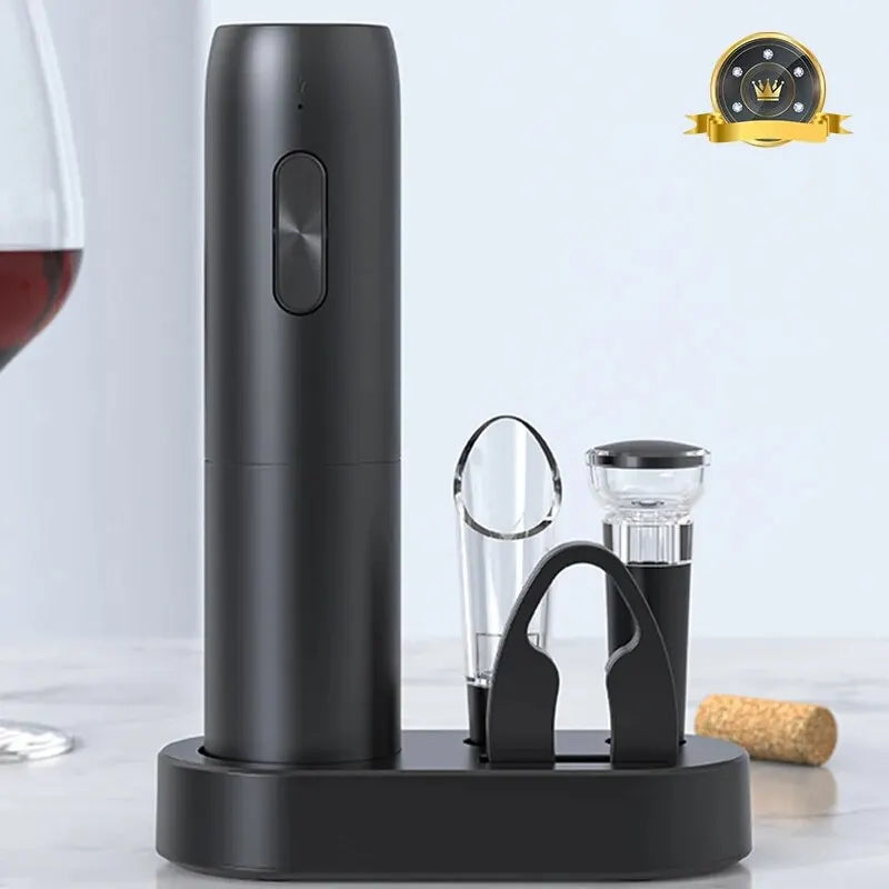 Abridor De Vinho Elétrico Com Base De Carregamento, Saca-rolhas Automático, Abridor De Garrafa De Vinho Tinto, Ferramentas Recarregáveis De Vinho